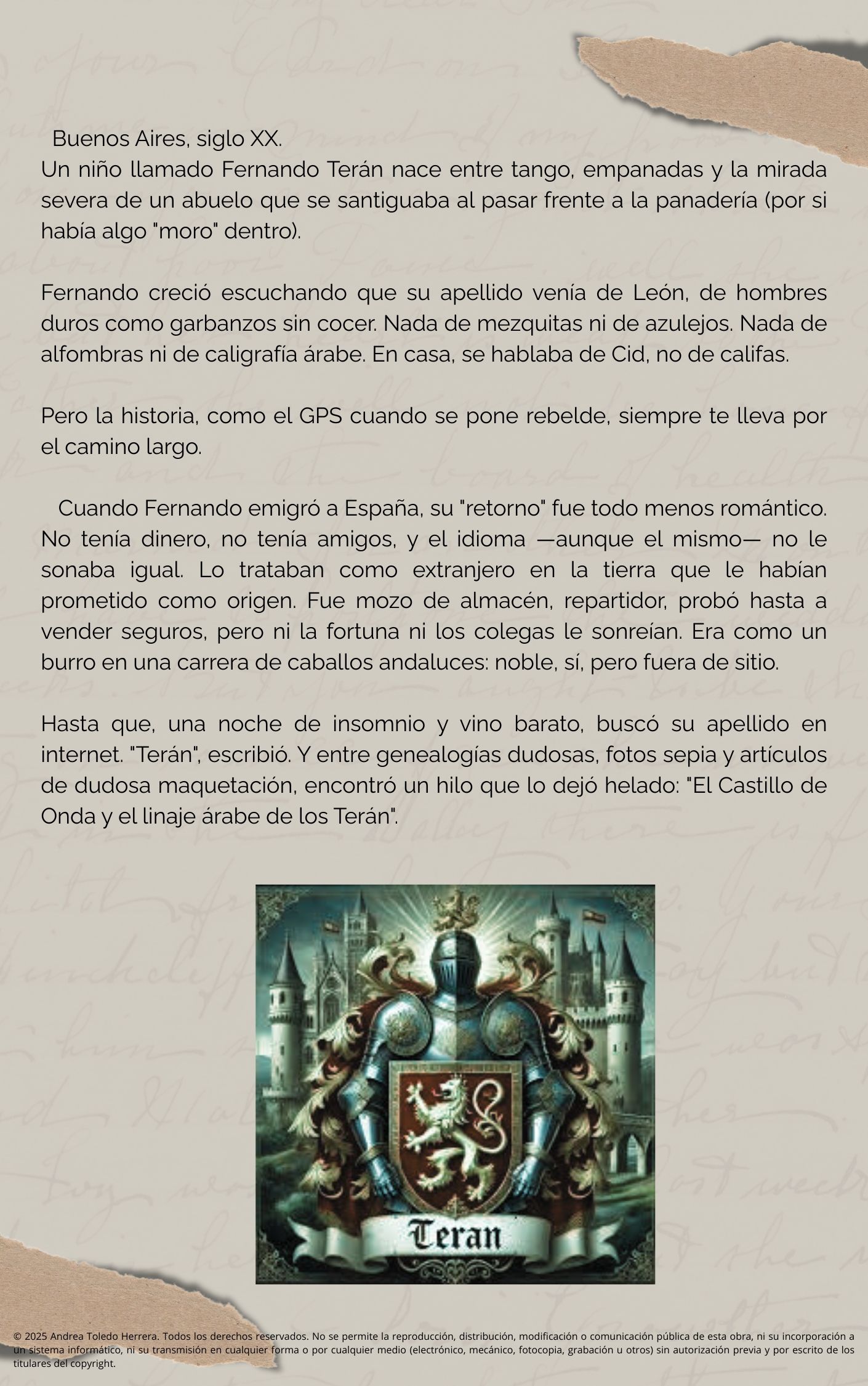historia de ficcion sobre el castillo de onda