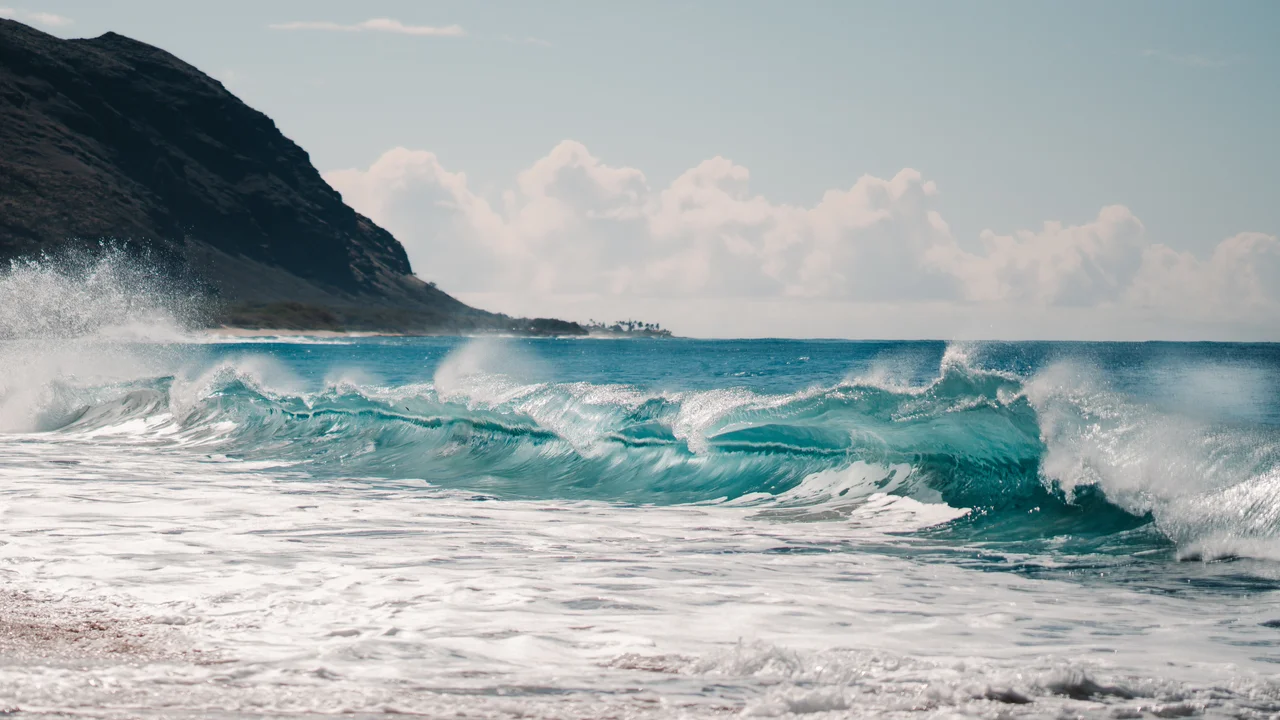 Olas en el mediterraneo, en noviembre. 